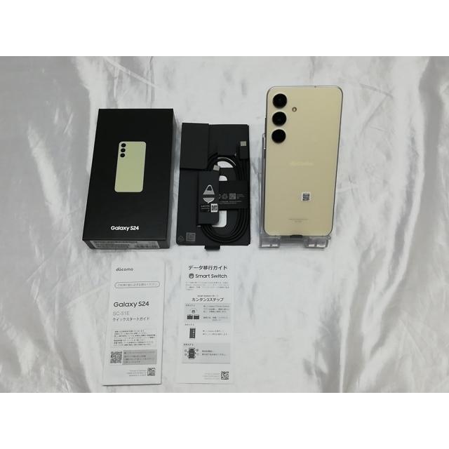 未使用】SAMSUNG docomo 【SIMフリー】 Galaxy S24 アンバーイエロー