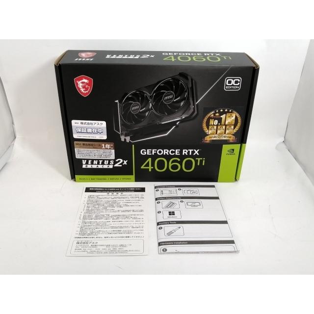 中古】MSI GeForce RTX 4060 Ti VENTUS 2X BLACK 8G OC RTX4060Ti/8GB
