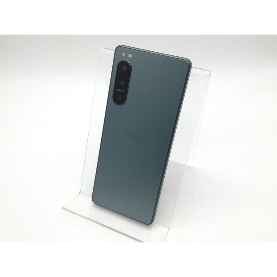 中古】SONY au 【SIMフリー】 Xperia 5 IV 8GB 128GB SOG09 グリーン