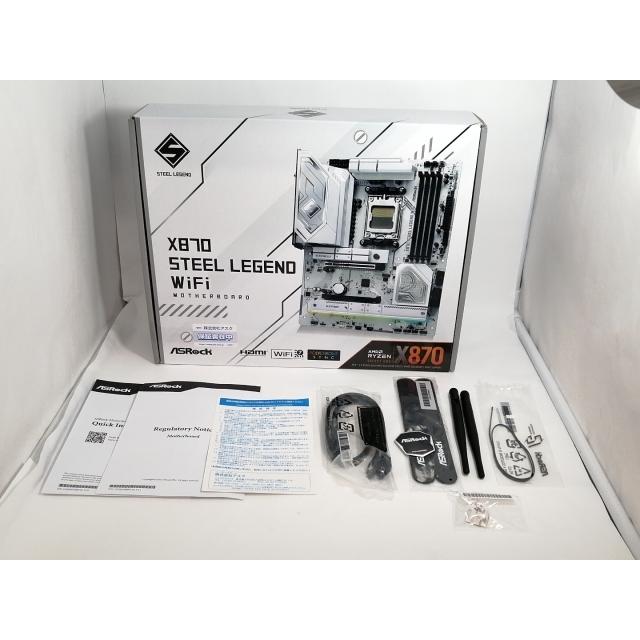 中古】ASRock X870 Steel Legend WiFi X870/AM5/ATX【新宿】保証期間1