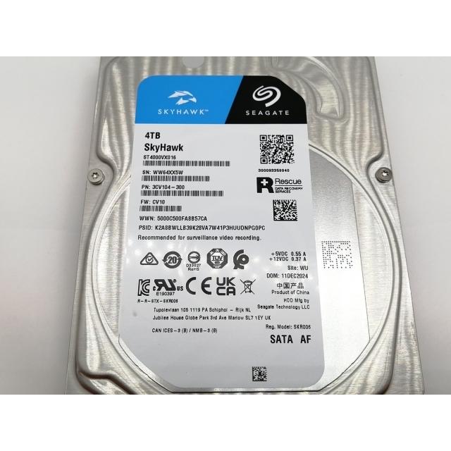 中古】Seagate ST4000VX016 SkyHawk 4TB/256MB/6Gbps【新宿】保証期間