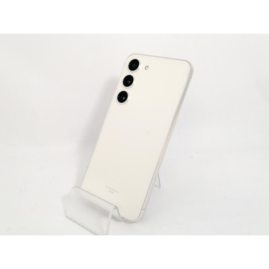 中古】SAMSUNG au 【SIMフリー】 Galaxy S23 クリーム 8GB 256GB SCG19 