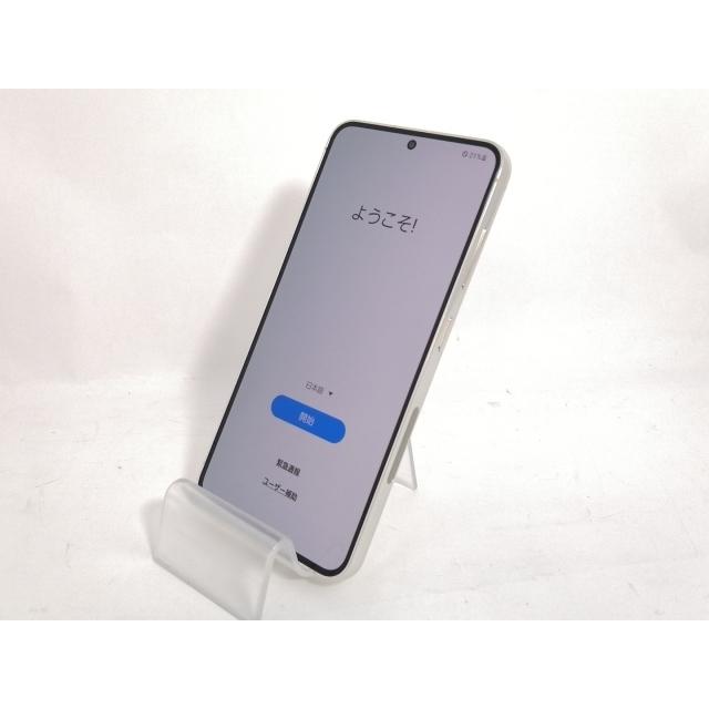 中古】SAMSUNG au 【SIMフリー】 Galaxy S23 クリーム 8GB 256GB SCG19