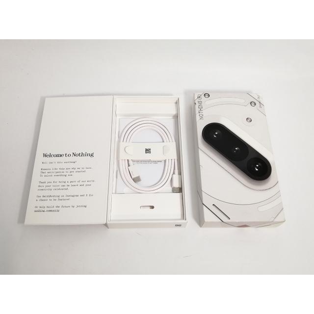 中古】NOTHING 国内版 【SIMフリー】 Nothing Phone (3a) ホワイト 8GB
