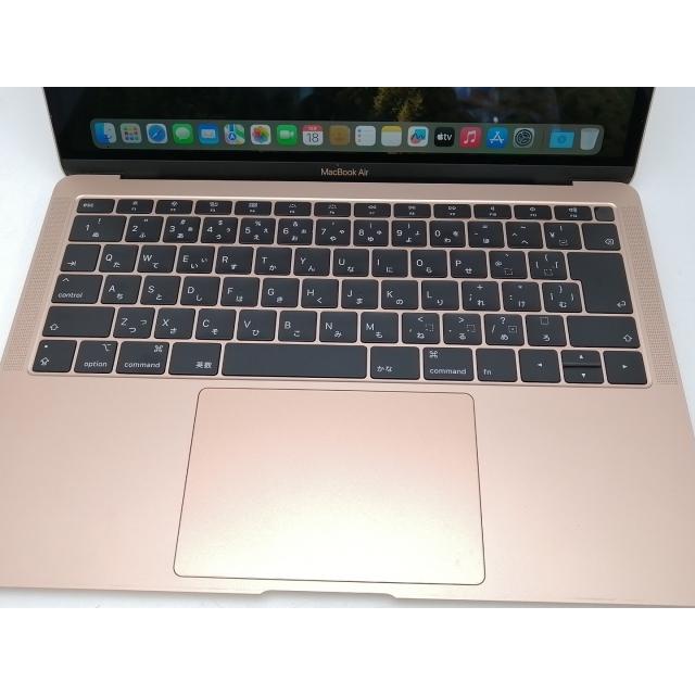 【中古】Apple MacBook Air 13インチ Corei5:1.6GHz 256GB ゴールド MREF2J/A (Late 2018)【新宿2】保証期間１ヶ月【ランクB】の画像