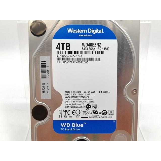 中古】W.D. WD40EZRZ WD Blue 4TB/5400rpm/64MB/6Gbps【新宿】保証期間
