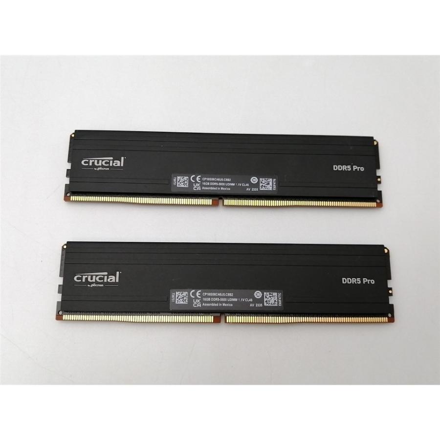 中古】DDR5 16GB 2枚組（合計32GB） DDR5-5600(PC5-44800