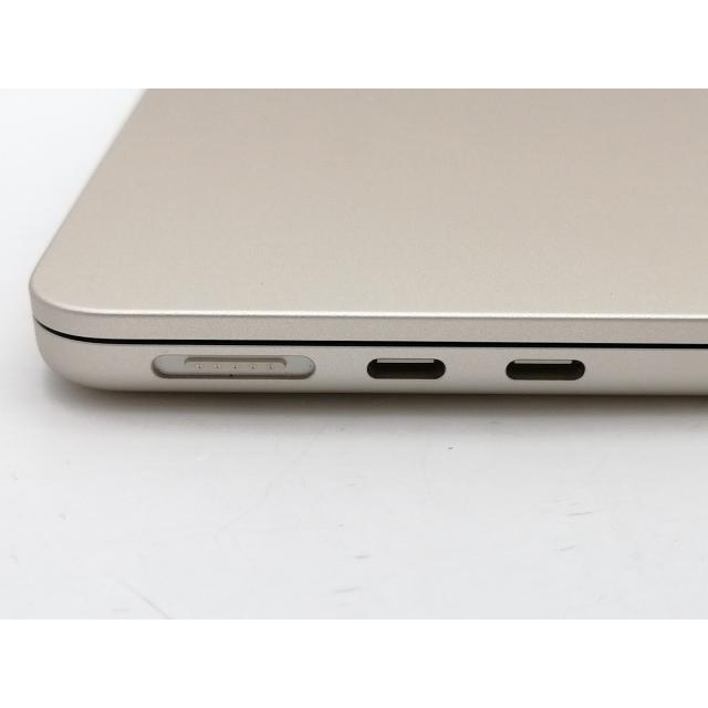 【中古】Apple MacBook Air 13インチ CTO (M3,2024) スターライト M3(CPU:8C/GPU:8C)/8G/256G【新宿2】保証期間１ヶ月【ランクA】の画像