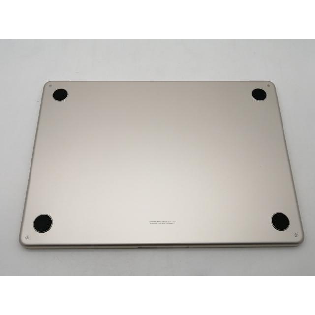 【中古】Apple MacBook Air 13インチ CTO (M3,2024) スターライト M3(CPU:8C/GPU:8C)/8G/256G【新宿2】保証期間１ヶ月【ランクA】の画像