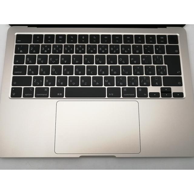 【中古】Apple MacBook Air 13インチ CTO (M3,2024) スターライト M3(CPU:8C/GPU:8C)/8G/256G【新宿2】保証期間１ヶ月【ランクA】の画像