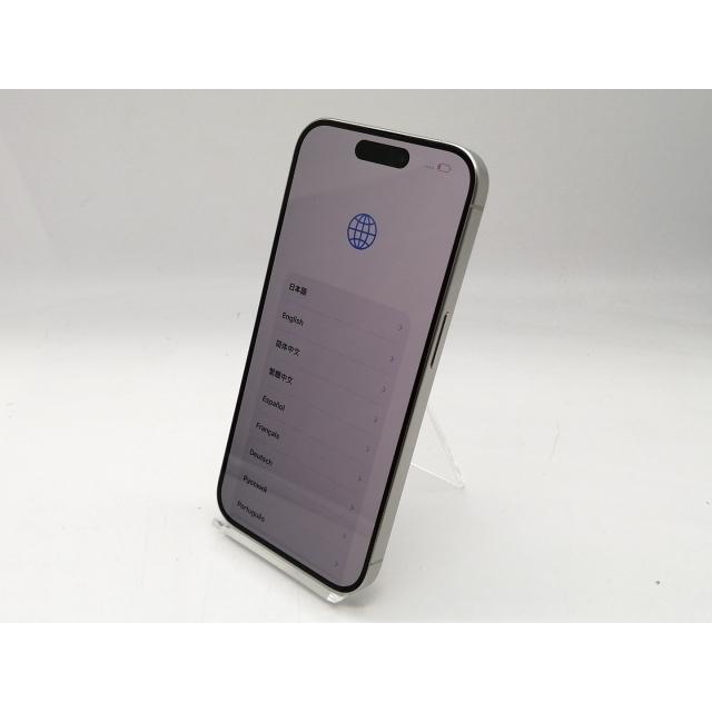 【中古】Apple 国内版 【SIMフリー】 iPhone 15 Pro 128GB ホワイトチタニウム MTU83J/A【吉祥寺】保証期間１ヶ月【ランクA】の画像