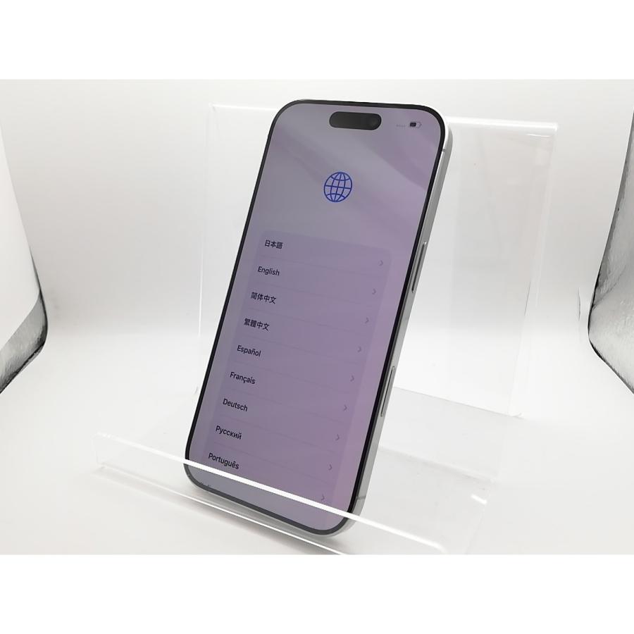 【中古】Apple 国内版 【SIMフリー】 iPhone 16 Pro 128GB ホワイトチタニウム MYMW3J/A【新宿】保証期間１ヶ月【ランクA】の画像