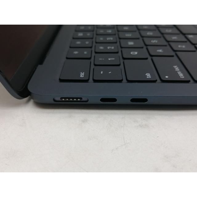 【中古】MacBook Air 13インチ  M3(CPU:8C/GPU:10C) 16GB/512GB ミッドナイト MXCV3J/A (13インチ, M3, 2024)【仙台イービーンズ】保証期間１ヶ月【ランクB】の画像
