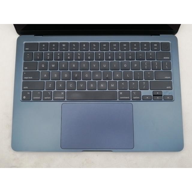 【中古】MacBook Air 13インチ  M3(CPU:8C/GPU:10C) 16GB/512GB ミッドナイト MXCV3J/A (13インチ, M3, 2024)【仙台イービーンズ】保証期間１ヶ月【ランクB】の画像