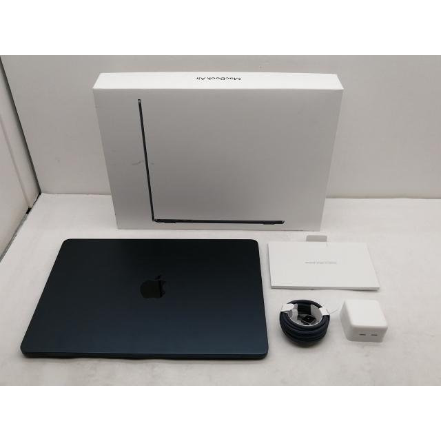【中古】MacBook Air 13インチ  M3(CPU:8C/GPU:10C) 16GB/512GB ミッドナイト MXCV3J/A (13インチ, M3, 2024)【仙台イービーンズ】保証期間１ヶ月【ランクB】の画像