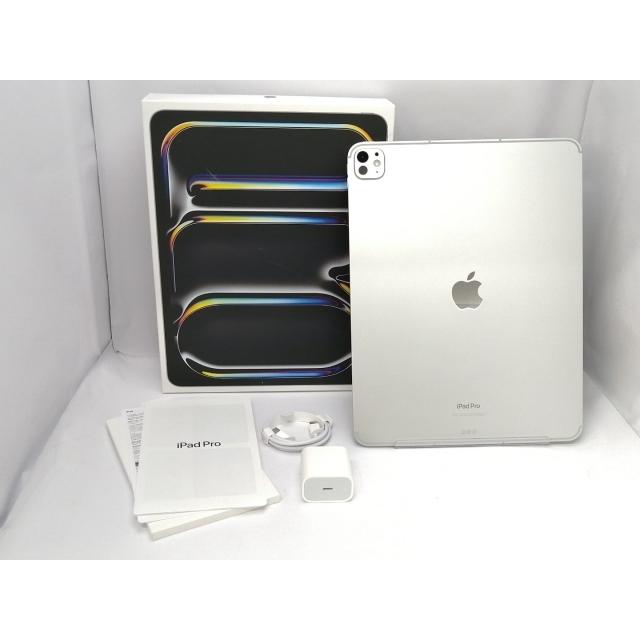 【中古】Apple 国内版 【SIMフリー】 13インチ iPad Pro（M4/2024） 256GB シルバー 標準ガラス MVXT3J/A【川越クレアモール】保証期間１ヶ月【ランクB】の画像