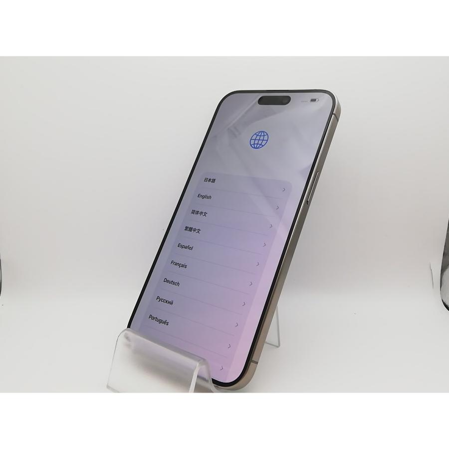 【中古】Apple au 【SIMフリー】 iPhone 15 Pro Max 1TB ナチュラルチタニウム MU713J/A【道玄坂】保証期間１ヶ月【ランクA】の画像
