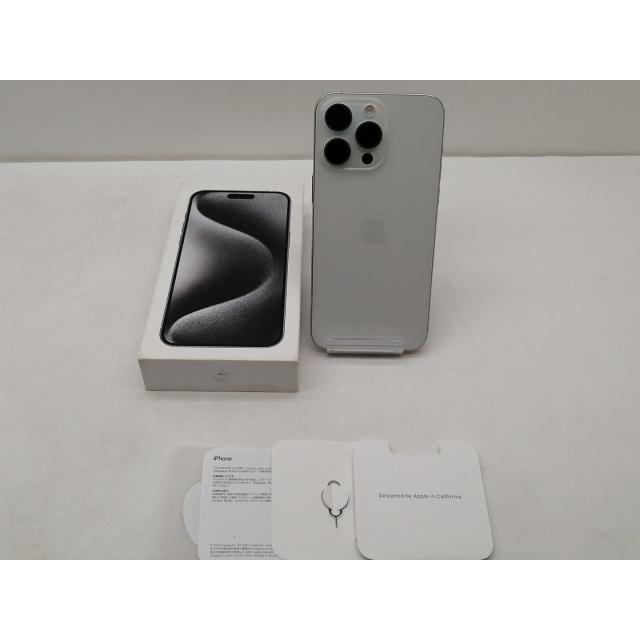 【中古】Apple 国内版 【SIMフリー】 iPhone 15 Pro Max 256GB ホワイトチタニウム MU6Q3J/A【仙台イービーンズ】保証期間１ヶ月【ランクB】の画像