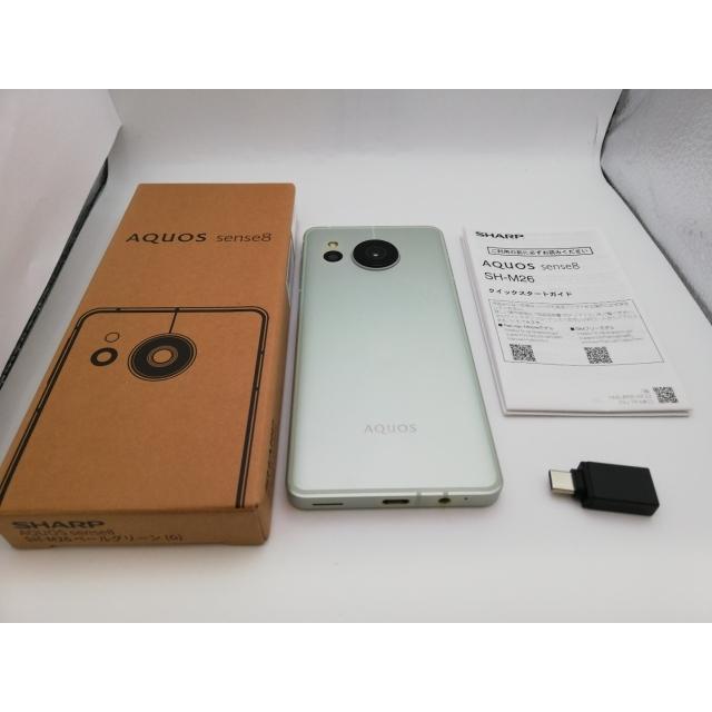 中古】SHARP 国内版 【SIMフリー】 AQUOS sense8 ペールグリーン 6GB