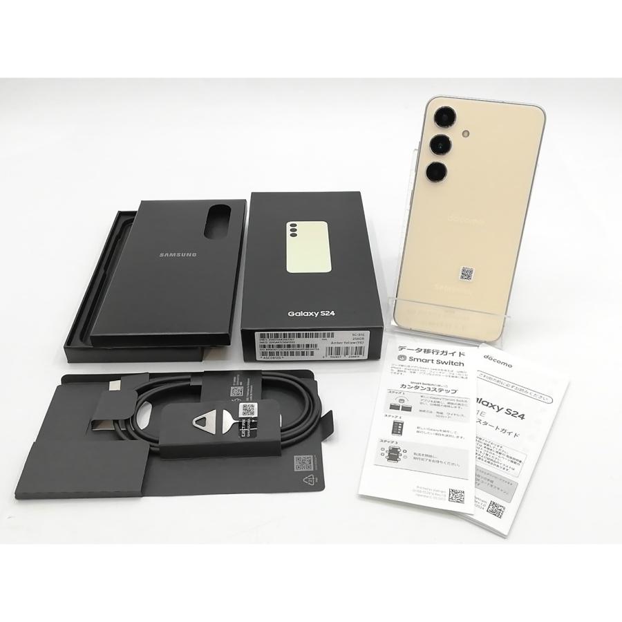 中古】SAMSUNG docomo 【SIMフリー】 Galaxy S24 アンバー