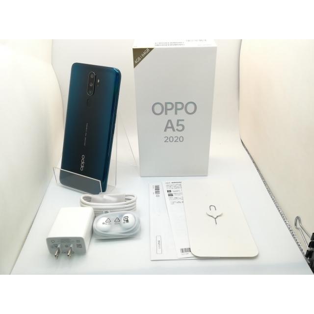 中古】Oppo 楽天モバイル 【SIMフリー】 OPPO A5 2020 グリーン 4GB