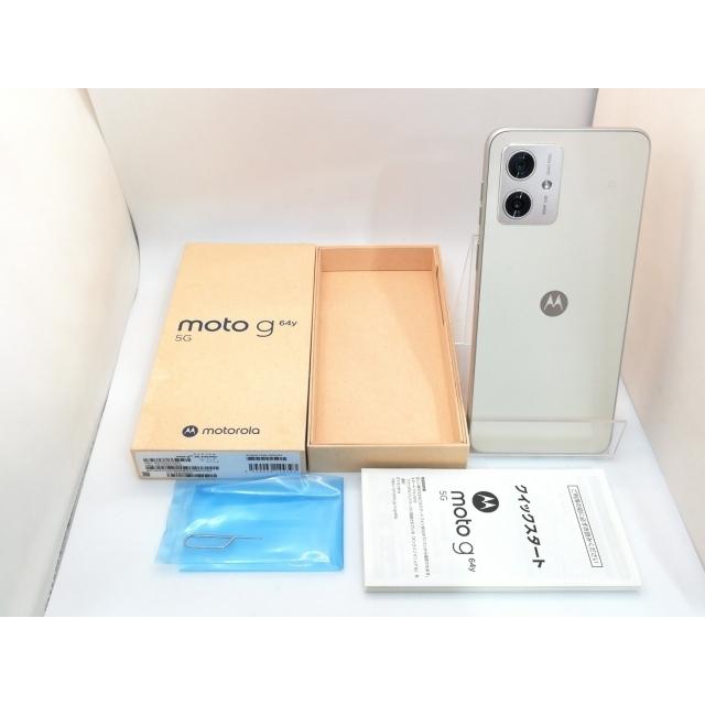 中古】MOTOROLA ymobile 【SIMフリー】 moto g64y 5G バニラクリーム