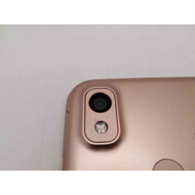 中古】KYOCERA docomo 【SIMフリー】 あんしんスマホ ピンクゴールド