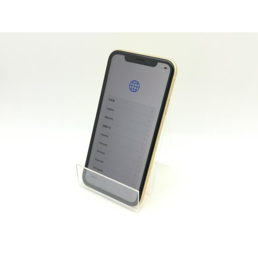 Apple - 【中古品】iPhone XR SIMロック解除済  64GB MT082JA イエロー 中古】Apple au 【SIMロック解除済み】 iPhone XR 64GB イエロー