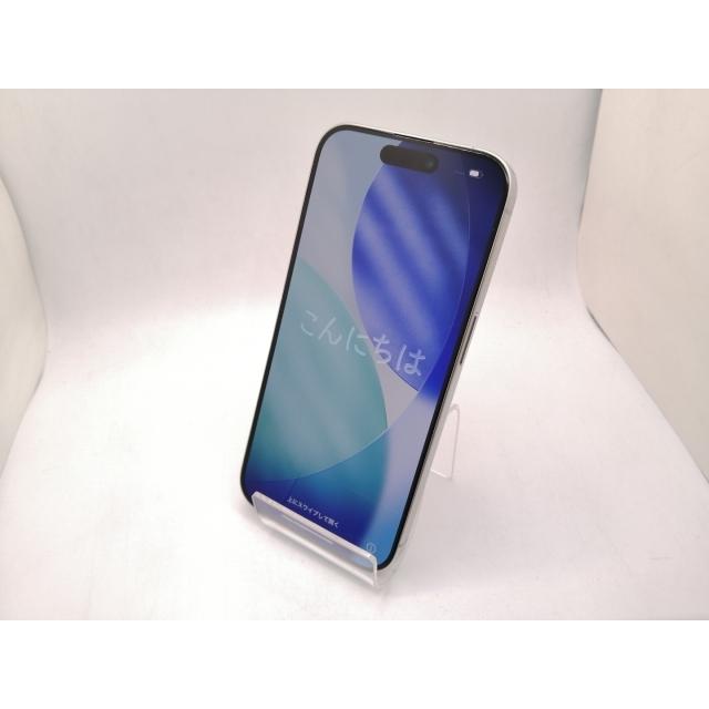 【中古】Apple 楽天モバイル 【SIMフリー】 iPhone 15 Pro 128GB ホワイトチタニウム MTU83J/A【大阪堂島】保証期間１ヶ月【ランクA】の画像