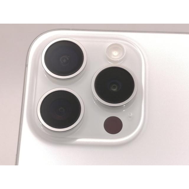 【中古】Apple 楽天モバイル 【SIMフリー】 iPhone 15 Pro 128GB ホワイトチタニウム MTU83J/A【大阪堂島】保証期間１ヶ月【ランクA】の画像