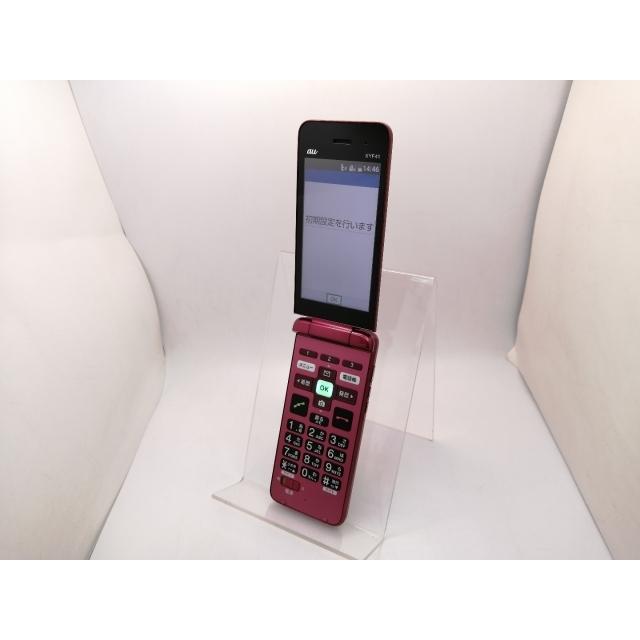 中古】KYOCERA au 【SIMロック解除済み】 かんたんケータイ KYF41