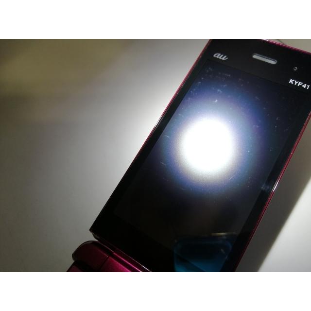中古】KYOCERA au 【SIMロック解除済み】 かんたんケータイ KYF41