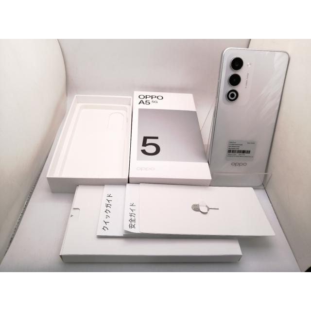中古】Oppo 国内版 【SIMフリー】 OPPO A5 5G 4GB 128GB ホワイト