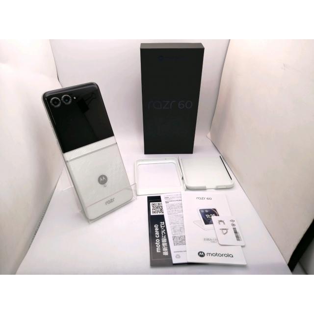 中古】MOTOROLA 国内版 【SIMフリー】 motorola razr 60 ライトスカイ