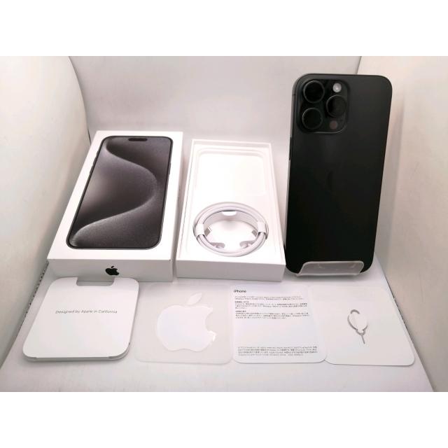 中古】Apple 国内版 【SIMフリー】 iPhone 15 Pro Max 256GB ブラック