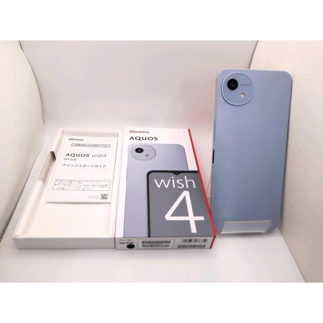 未使用】SHARP docomo 【SIMフリー】 AQUOS wish4 ブルー 4GB 64GB SH