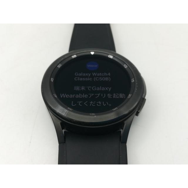 中古】SAMSUNG Galaxy Watch4 Classic 42mm SM-R880NZKAXJP ブラック  