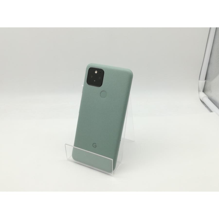 中古】Google au 【SIMロック解除済み】 Pixel 5 Sorta Sage 8GB 128GB 