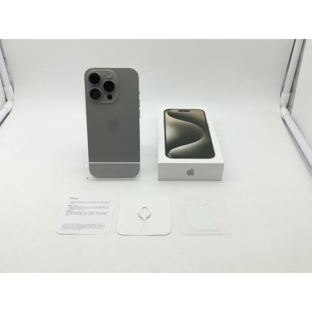 【中古】Apple docomo 【SIMフリー】 iPhone 15 Pro 512GB ナチュラルチタニウム MTUK3J/A【大阪堂島】保証期間１ヶ月【ランクB】の画像
