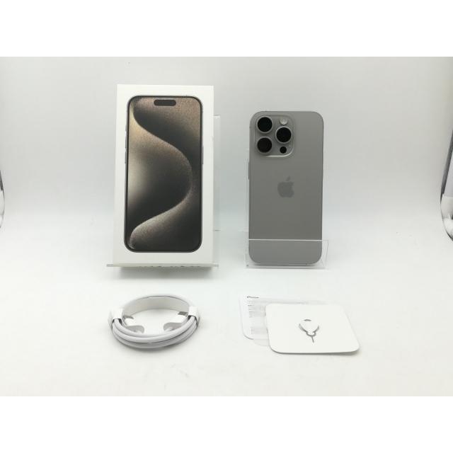 【中古】Apple 国内版 【SIMフリー】 iPhone 15 Pro 1TB ナチュラルチタニウム MTUT3J/A【神戸】保証期間１ヶ月【ランクA】の画像