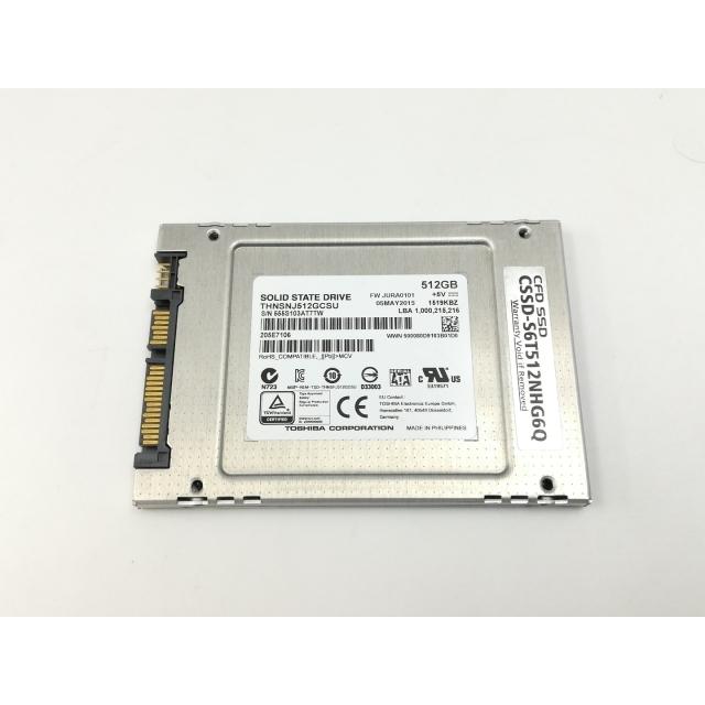 中古】TOSHIBA THNSNJ512GCSU 512GB/SSD/6GbpsSATA【三宮センター