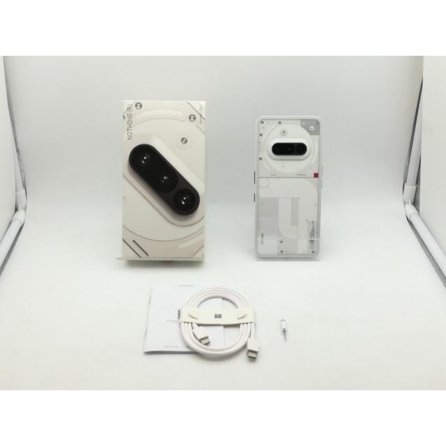 中古】NOTHING 国内版 【SIMフリー】 Nothing Phone (3a) ホワイト 8GB