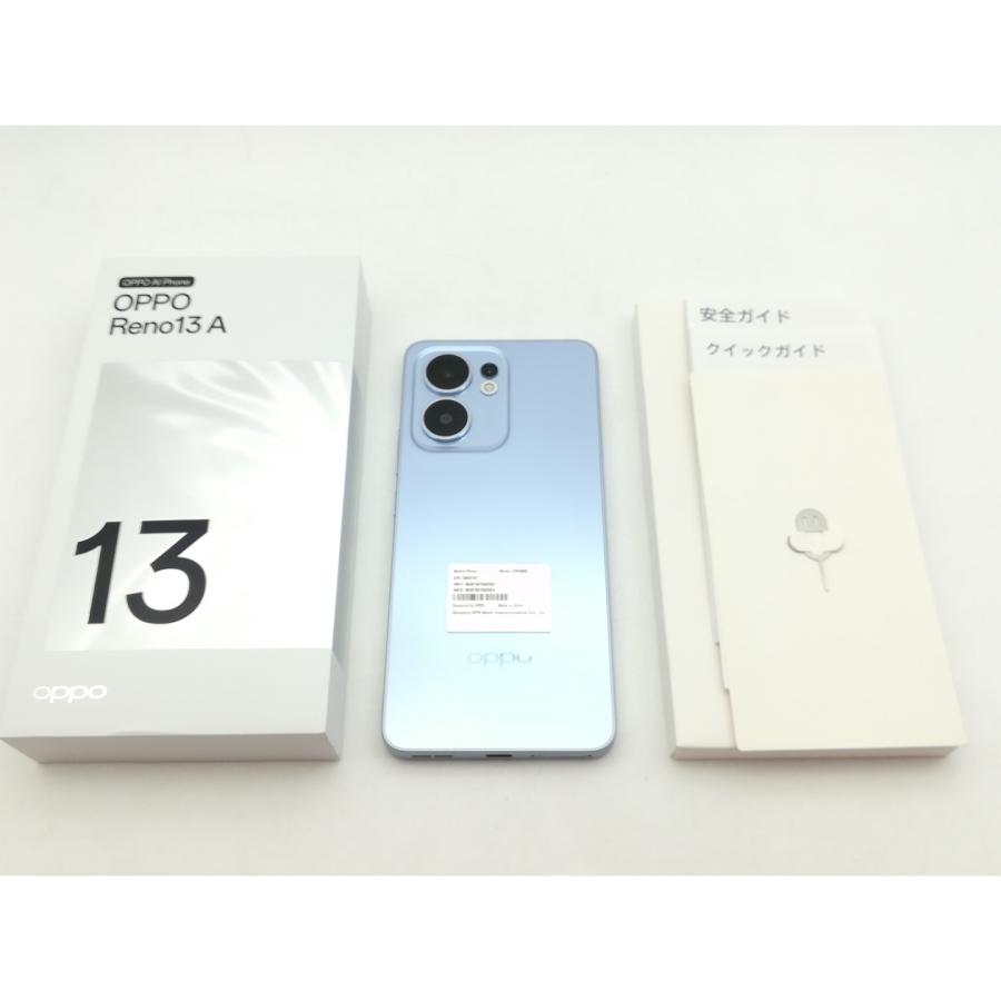 中古】Oppo 国内版 【SIMフリー】 OPPO Reno13 A アイスブルー 8GB