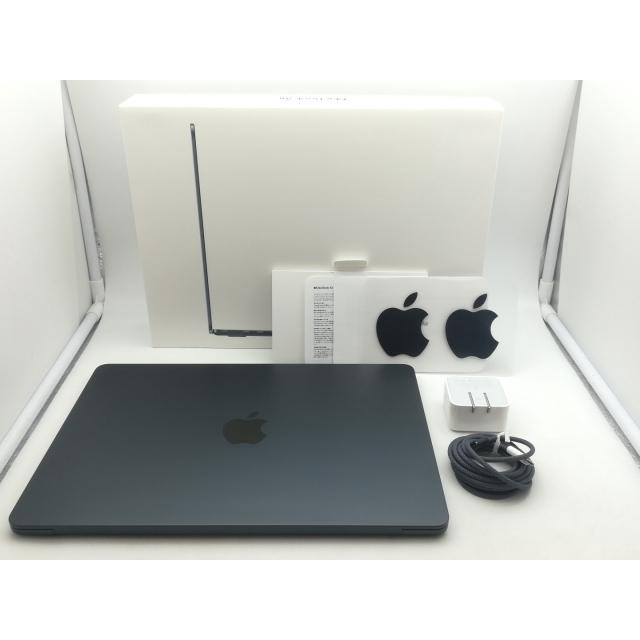 【中古】Apple MacBook Air 13インチ CTO (M2,2022) ミッドナイト M2(CPU:8C/GPU:10C)/16G/512G/35W AC(USB-Cx2)【神戸】保証期間１ヶ月【ランクA】の画像