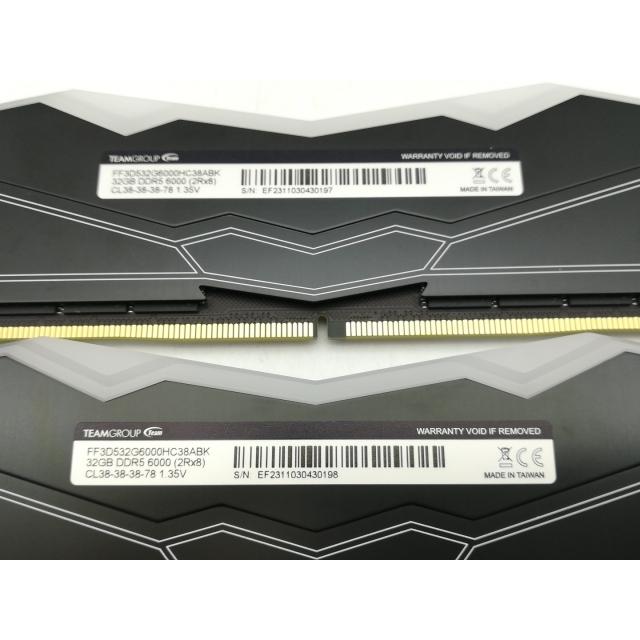中古】DDR5 16GB 2枚組（合計32GB） DDR5-6000(PC5-48000