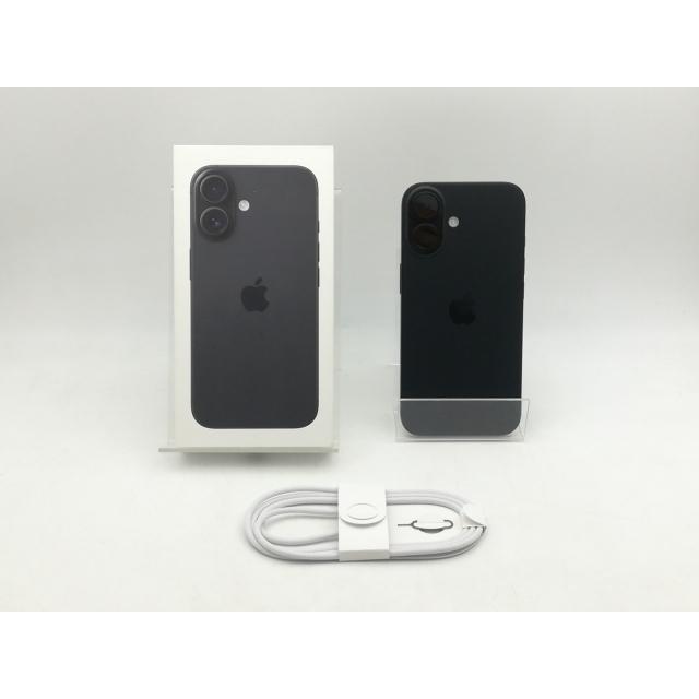 【中古】Apple docomo 【SIMフリー】 iPhone 16 128GB ブラック MYDQ3J/A【熊本】保証期間１ヶ月【ランクA】の画像