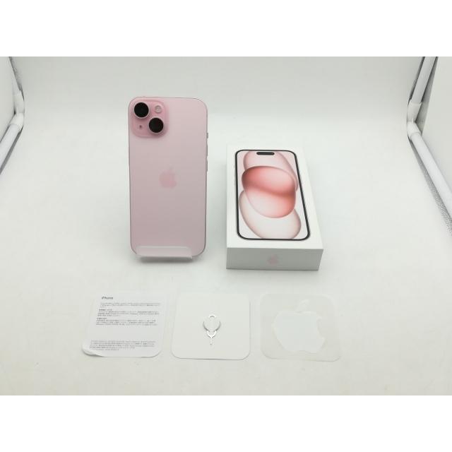 【中古】Apple 楽天モバイル 【SIMフリー】 iPhone 15 256GB ピンク MTMP3J/A【福岡天神】保証期間１ヶ月【ランクB】の画像