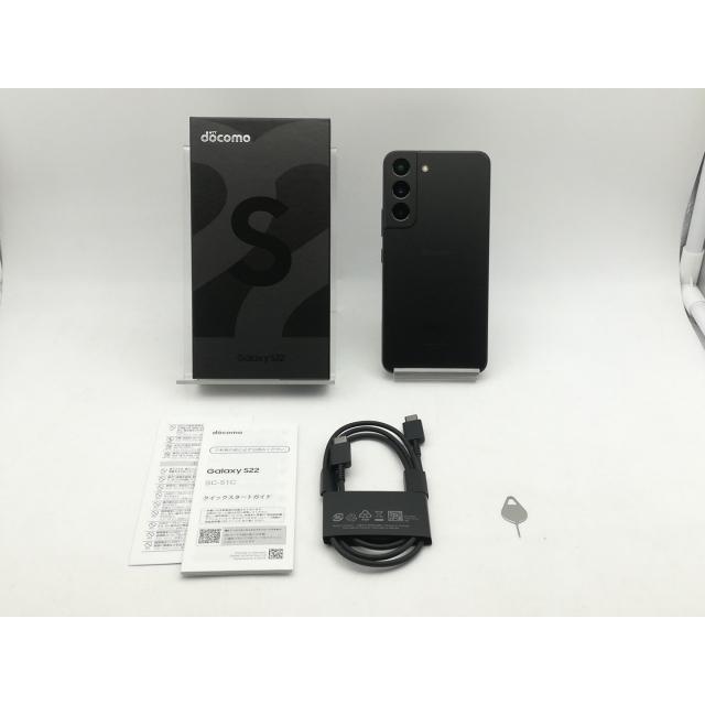 中古】SAMSUNG docomo 【SIMフリー】 Galaxy S22 ファントムブラック