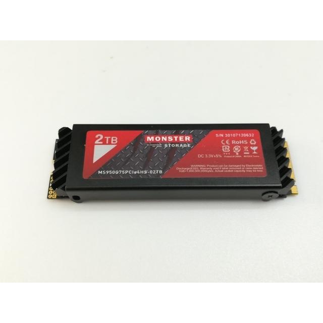 MONSTER STORAGE 2TB m.2SSD　新品・未使用品 中古】各社 2TB SSD (M.2 2280/PCIe4.0 NVMe)【神戸】保証期間1週間