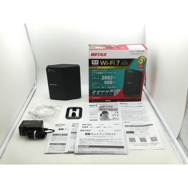 中古】BUFFALO AirStation WSR3600BE4P-BK [ブラック] Wi-Fi7(11be